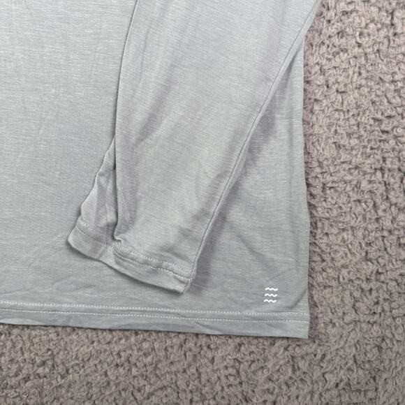 Free Fly Shirt Mens 3XL Gray Crew Neck Long Sleeve Bamboo Fishing Knit Outdoor - Picture 3 of 9